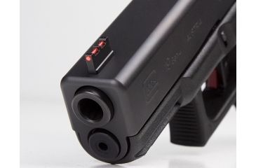 Image of Overwatch Precision HAVE BLUE Front Sight, Fiber Optic, 0.235 in Tall, 0.100 in Wide Blade, Black with Red Fiber Optic Rod, All 9mm/.40 S&amp;W/.357 Sig Glocks except G43, 21207