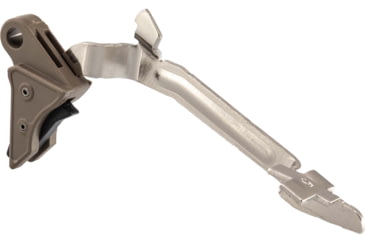 Image of Overwatch Precision OP PolyDAT Pistol Trigger, 9mm, Polished, Gen 5 G17, G19, G45 Gen 5 G22, G23, G26, G34, G19X, G47, FDE/Black, 258F2D
