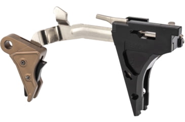 Image of Overwatch Precision OP TAC 9mm Drop In Pistol Trigger Kit, Polished, Gen 5 G22, G23, G26, G34, G19X, FDE/Black, 251F2D-3