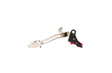 Image of Overwatch Precision TAC Pistol Trigger, .45 ACP, 10mm Auto, Flat, Type III Hard Anodized, Black/Red, 26326