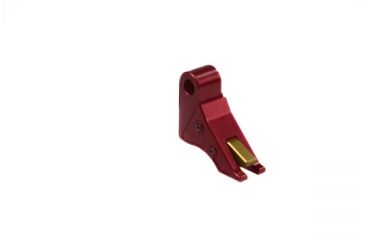 Image of Overwatch Precision TAC Trigger Shoe Only, Bright Red Shoe/Burned Gold Safety, Glock Handguns, 20365