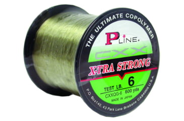 Image of P-Line CXX X-Tra Strong Mono 6lb 600yd Spool Moss Green 1/4 Size, CXXQG-6