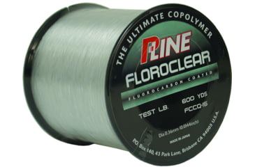 Image of P-Line Floroclear Fluorocarbon Coated Mono 20lb 600yd Clear, FCCQ-20