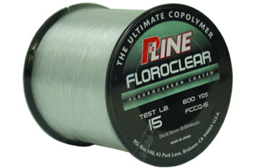 Image of P-Line Floroclear Fluorocarbon Coated Mono, Clear, 15lb 600Yd, FCCQ-15
