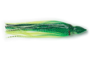 Image of P-Line Sunrise Squid Skirt 4 1/2", Green/Black/Chartreuse 5/Pack, SQ45-098