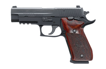 Image of SIG SAUER P220 Elite SAO Pistol, .45 ACP, 4.4 in barrel, anodized aluminum frame, custom rosewood grip, recoil operated semi-automatic, night sights, 8 round magazine, P220 ESAO-1-FRRMPG