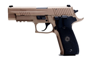 Image of SIG SAUER P226 Emperor Scorpion Pistol, 9mm Luger, 4.4 in barrel, anodized aluminum frame, custom black G10 grip, recoil operated semi-automatic, SIGLITE night sights, 15 round magazine, P226 ES-1-FRRMPG
