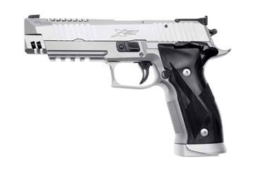 Image of SIG SAUER P226 X-Five Skeleton Pistol, 9mm Luger, 5 in barrel, stainless steel frame, black laminate grip, recoil operated semi-automatic, blade front, adjustable rear, 19 round magazine, P226 X5S-1-FRRMPG