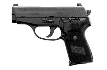 Image of SIG SAUER P239 Pistol, 9mm Luger, 3.6 in barrel, anodized aluminum frame, black polymer grip, recoil operated semi-automatic, combat, 8 round magazine, P239-1-FRRMPG