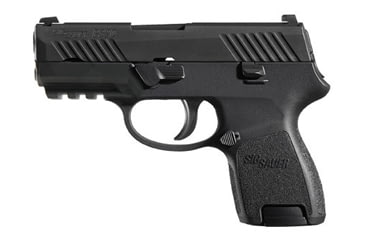 Image of SIG SAUER P320 Subcompact Pistol, 9mm Luger, 3.6 in barrel, black polymer frame, integrated polymer grip, recoil operated semi-automatic, SIGLITE night sights, nitron finish slide, 12 round magazine, P320 ST-3-FRRMPG