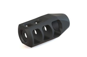 Image of Precision Armament M11 Severe-Duty Muzzle Brake 6.5mm/.264Cal, DLC Black A04004