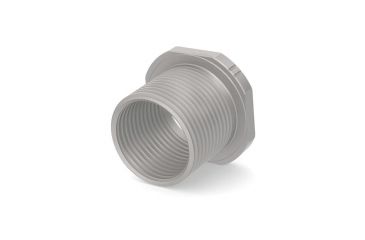 Image of Precision Armament M4 Muzzle Thread Adaptor, Thread 1/2-28 to 5/8-24, Matte Stainless A02002