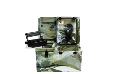 Image of PacBak P88-MK Cooler AK Spring Camo &amp; ROAM 18V Vacuum Sealer Combo, 33x23x20in, 88qt cap, 5-in-1: 3 chambers+tbl top+cut board, CK100039