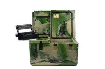 Image of PacBak P88-MK Cooler Grn Camo &amp; ROAM 18V Vacuum Sealer Combo 33x23x20in, 88qt cap, 5-in-1: 3 chambers + table top + cut board, CK100040
