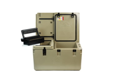 Image of PacBak P88-MK Cooler Sand &amp; ROAM 18V Vacuum Sealer Combo 33x23x20in, 88qt cap, 5-in-1: 3 chambers + table top + cut board, CK100043