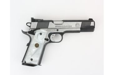 Image of Pachmayr 1911 White Pearl Smooth Firearm Grip, 62001
