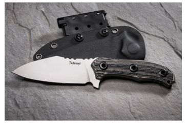 Image of Pachmayr Dominator Fixed Blade Knife w/ Kydex Sheath, D2 Steel Full Ground Blade, G10 Handle, Grey/Black, 04298