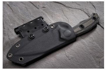 Image of Pachmayr Dominator Fixed Blade Knife w/ Kydex Sheath, D2 Steel Full Ground Blade, G10 Handle, Grey/Black, 04298