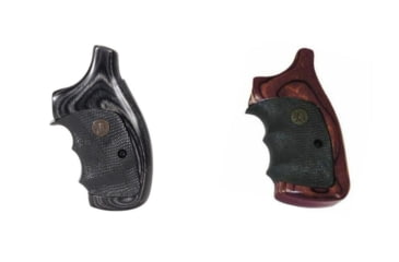 Image of Pachmayr Handgun Grip for Smith &amp; Wesson, Charcoal Silvertone, Rosewood