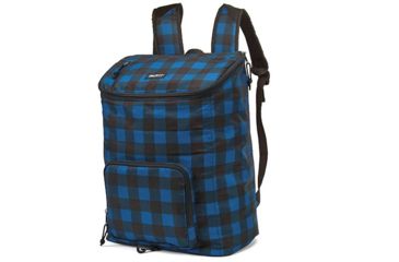 Image of Packit Freezable Cooler Backpack, Navy Buffalo, Navy, 100% Polyester, Line Exterior, PKT-20477