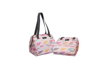 Image of Packit Hampton Lunch Bag, Paper Triangles, Pink, PKT-20699