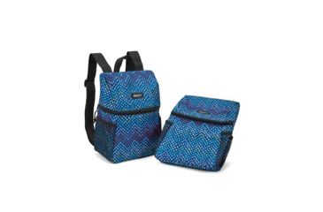 Image of Packit Lifestyle Lunch Backpack, Dottie Chevron, Blue Multi, PKT-20736