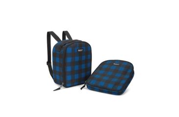 Image of Packit Upright Backpack, Navy Buffalo, Black/Blue, PKT-20668