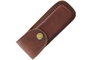 Image of Pakistan Belt Sheath, Brown Leather Construction, Fits Folding Knife Up To 5in Closed, 203323-5