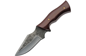 Image of Pakistan Blacksmith Fixed Blade Knife, 3 carbon steel blade, Burgundy wood handle, 203422