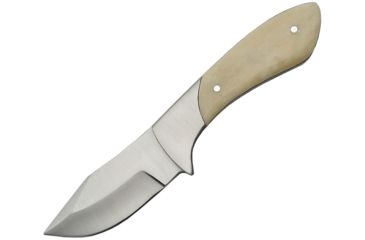 Image of Pakistan Bone Handle Skinner Fixed Blade Knife, 3in, White, Smooth Bone Handle PA3343