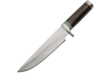 Image of Pakistan Bowie Knife, 8 satin finish stainless blade, Brown wood handle, 203418