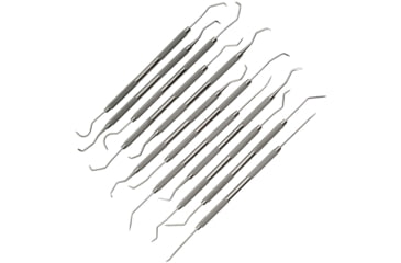 Image of Pakistan Dental Pick Set 12 Pc Assorted, Stainless construction, 100327-12