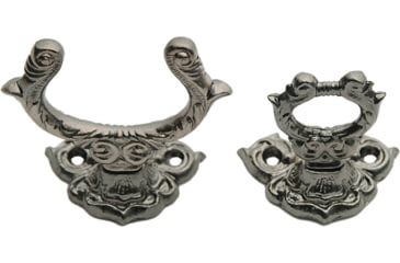 Image of Pakistan Fancy Sword Hanger Adjustable, 3in Overall, Cast Metal, Includes Hanging Hardware, Can Also Be Used To Hang Other Items Such As Bowies, Daggers, Pistols, Canes, 203313