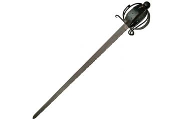 Image of Pakistan Hand Forged Rustic Baskethilt Sword, 40in. PA901133