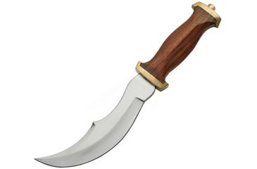Image of Pakistan Pirate Dagger Fixed Blade Knife, 6in, Stainless Steel, Standard Edge, Brown, Wood Handle PA8008