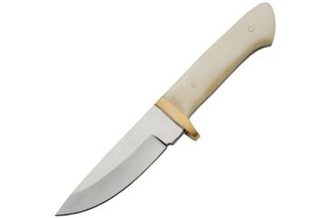Image of Pakistan Whitetail Skinner Fixed Blade Knife, 3.75in, Drop Point, Satin, Bone Handle PA8010