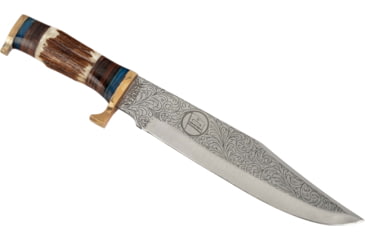Image of Paladin Bowie Fixed Blade Knife - Flag, Stainless Steel, Drop Point, PE-SB-8511-F