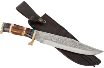 Image of Paladin Bowie Fixed Blade Knife - Flag, Stainless Steel, Drop Point, PE-SB-8511-F
