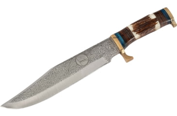 Image of Paladin Bowie Fixed Blade Knife - Flag, Stainless Steel, Drop Point, PE-SB-8511-F