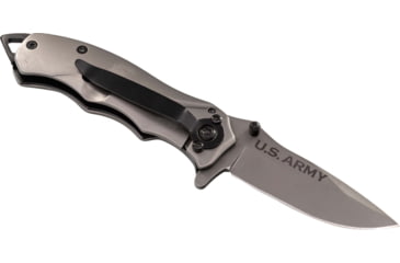 Image of Paladin EDC Folding Knife - Army, 2.5in, Stainless Steel, Drop Point, Titanium, PE-KN-8512-ARM
