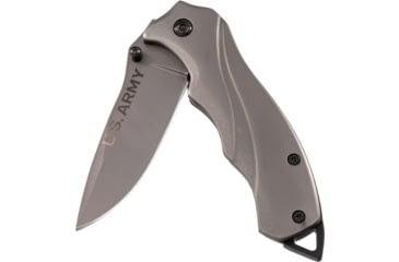Image of Paladin EDC Folding Knife - Army, 2.5in, Stainless Steel, Drop Point, Titanium, PE-KN-8512-ARM