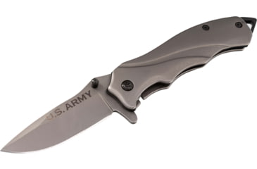 Image of Paladin EDC Folding Knife - Army, 2.5in, Stainless Steel, Drop Point, Titanium, PE-KN-8512-ARM