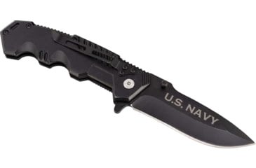 Image of Paladin EDC Folding Knife - Navy, 3.3in, High Carbon Stainless Steel, Stainless Steel Handle, PE-KN-8502-NAV