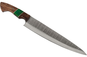 Image of Paladin Fixed Blade Knife, 11in, Damascus Steel, Hardwood, PE-DAM-6017