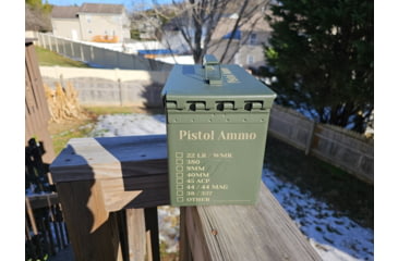 Image of Paladin Pistol Ammo Can, Green Metal, PE-AMMOCP-2035