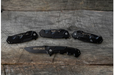 Image of Paladin Pocket Folding Knife, 3.3 in Blade, High Carbon Stainless Steel, Black EDC, PE-BLK-EDC-2028