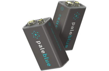 Image of Pale Blue Earth Pale Blue Smart Lithium Ion USB Rechargeable 9V Batteries 2 Pack, Gray, PB-9V-C