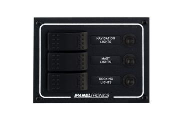 Image of Paneltronics DC 3 Position Lighted Rocker &amp; CB Waterproof 29824