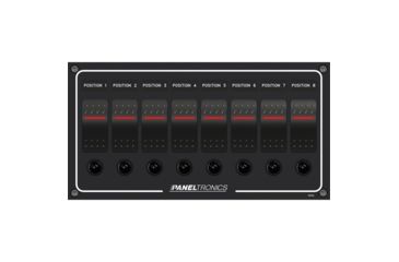 Image of Paneltronics DC 8 Position Lighted Rocker &amp; CB Waterproof 29827