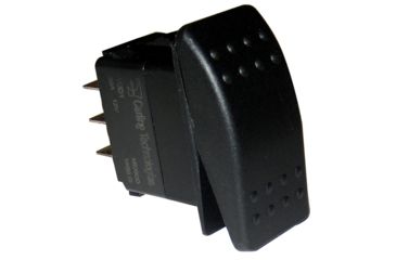 Image of Paneltronics DPDT ON/OFF/ON Waterproof Contura Rocker Switch - Black 29787
